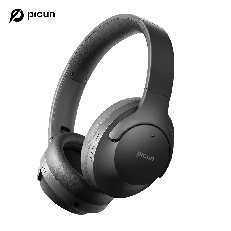 Picun ANC-05MAX Noise Cancelling Headphones ANC Bluetooth 5.4 Low Latency Wireless Headset ENC HD Mic HIFI Foldable APP Control