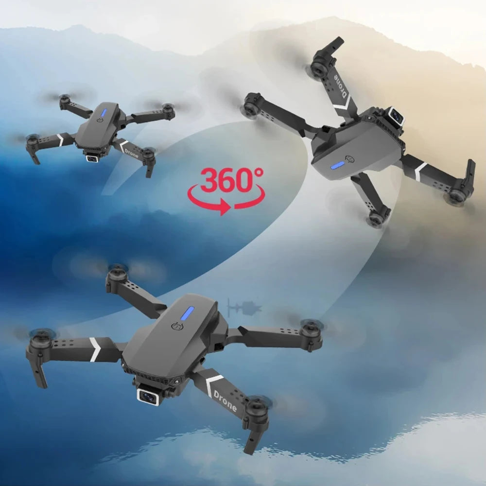 Professional Drone E88 4K Wide-Angle HD 1080P Camera WiFi FPV Height Hold Foldable RC Drone Quadrotor Helicopter Children's Toys | professional-drone-e88-4k-wide-angle-hd-1080p-camera-wifi-fpv-height-hold-foldable-rc-drone-quadrotor-helicopter-childrens-toys