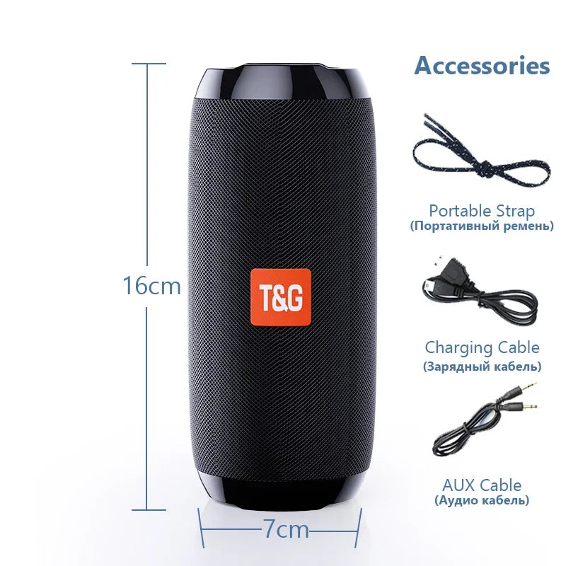 TG117 Portable Bluetooth Speaker Outdoor Wireless Woofer Free Call /FM/TF Card/USB Flash Drive Connect Mobile Phone/Tablet/TV | tg117-portable-bluetooth-speaker-outdoor-wireless-woofer-free-call-fm-tf-card-usb-flash-drive-connect-mobile-phone-tablet-tv-1