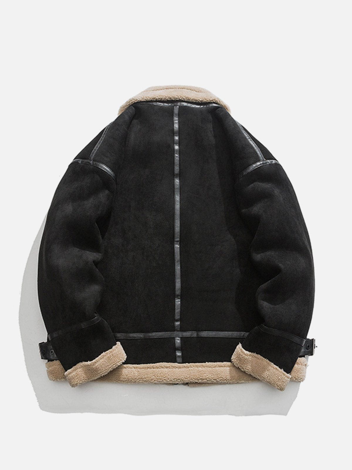 Patchwork Suede Sherpa Winter Coat - FSH-ONLINE