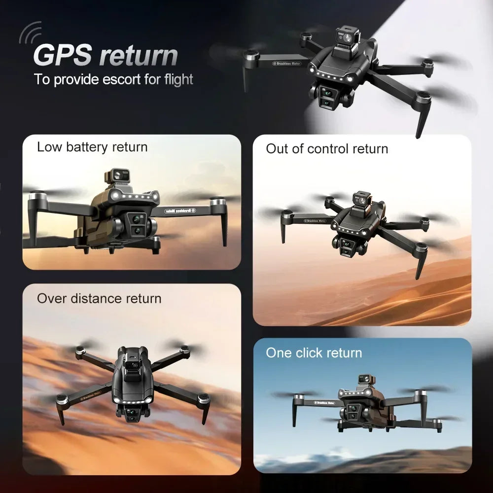 V198 GPS Professional Drone 3000M 360° Obstacle Avoidance 4K DualHD Camera Dron 5G Brushless Motor Foldable Quadcopter Boy Toy | v198-gps-professional-drone-3000m-360-obstacle-avoidance-4k-dualhd-camera-dron-5g-brushless-motor-foldable-quadcopter-boy-toy